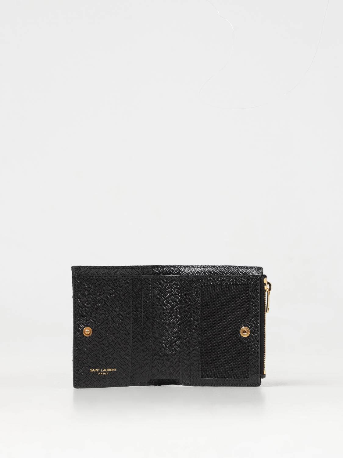 Giglio Portafoglio Saint Laurent in pelle grain de poudre Outlet