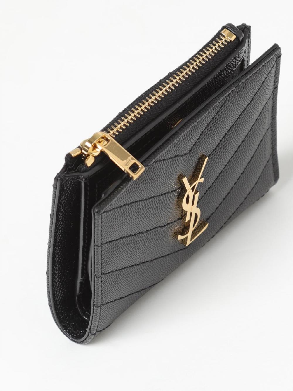 Giglio Portafoglio Saint Laurent in pelle grain de poudre Outlet