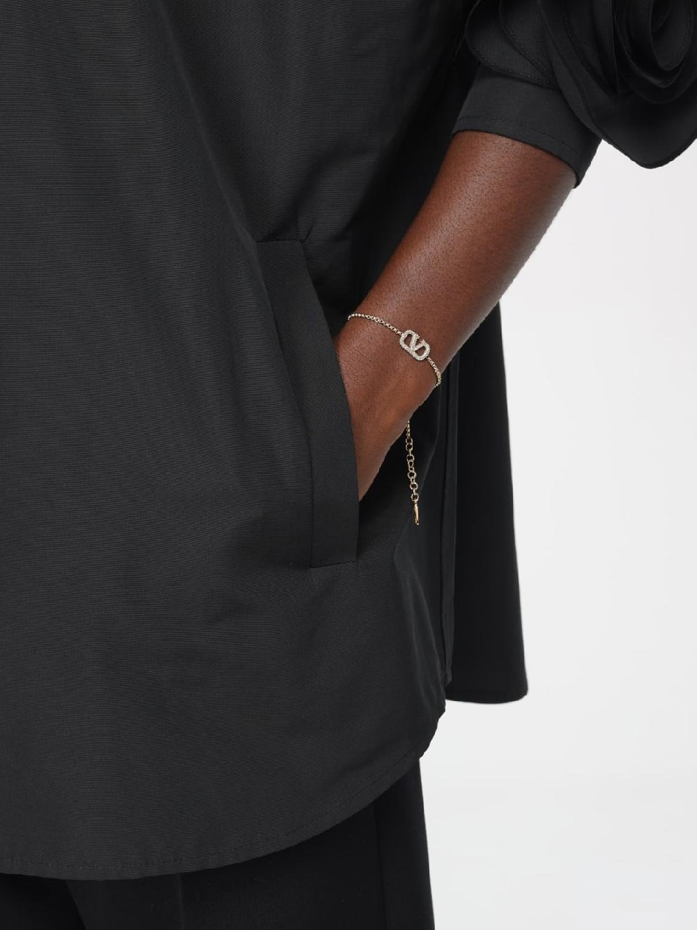 Giglio Bracciale VLogo Signature Valentino Garavani in ottone con strass Promozione Limitata