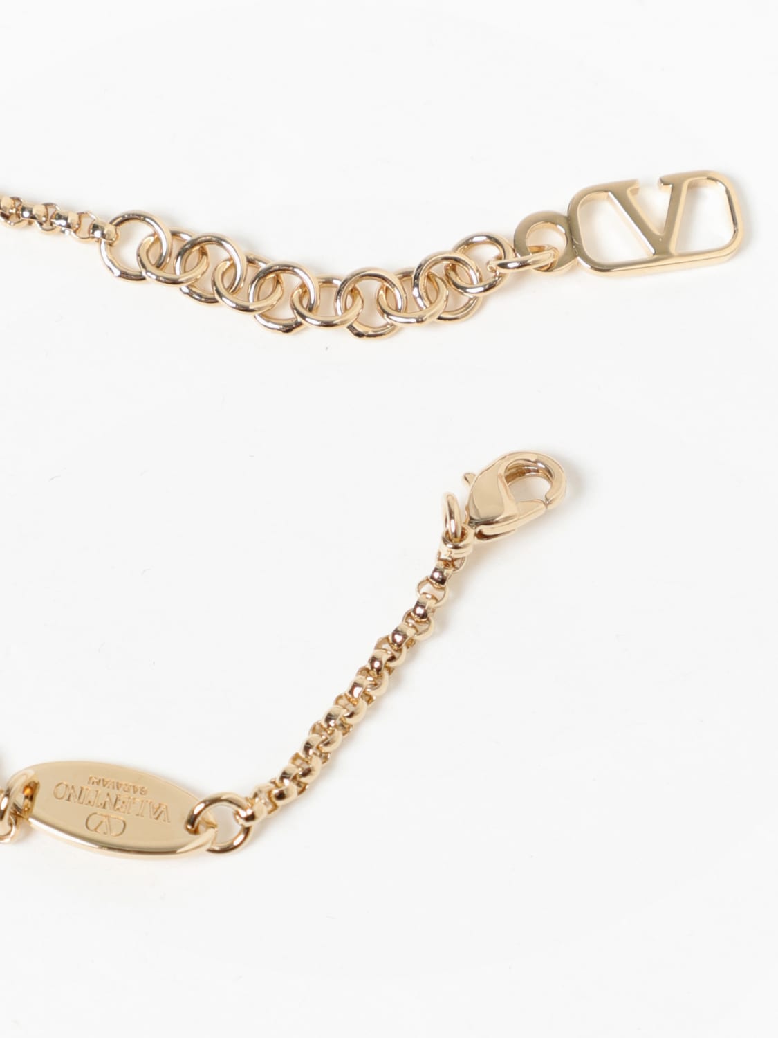 Giglio Bracciale VLogo Signature Valentino Garavani in ottone con strass Promozione Limitata