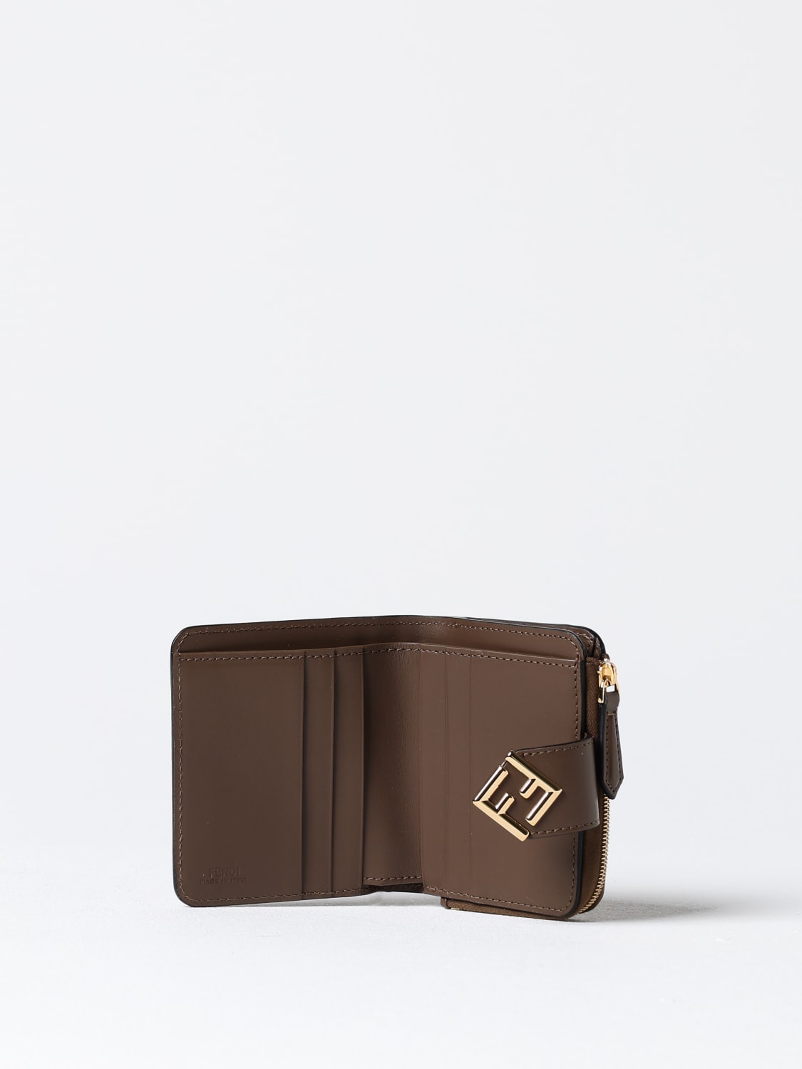 Giglio Portafoglio FF Diamonds Fendi in pelle con monogram FF embossed Pezzi Unici