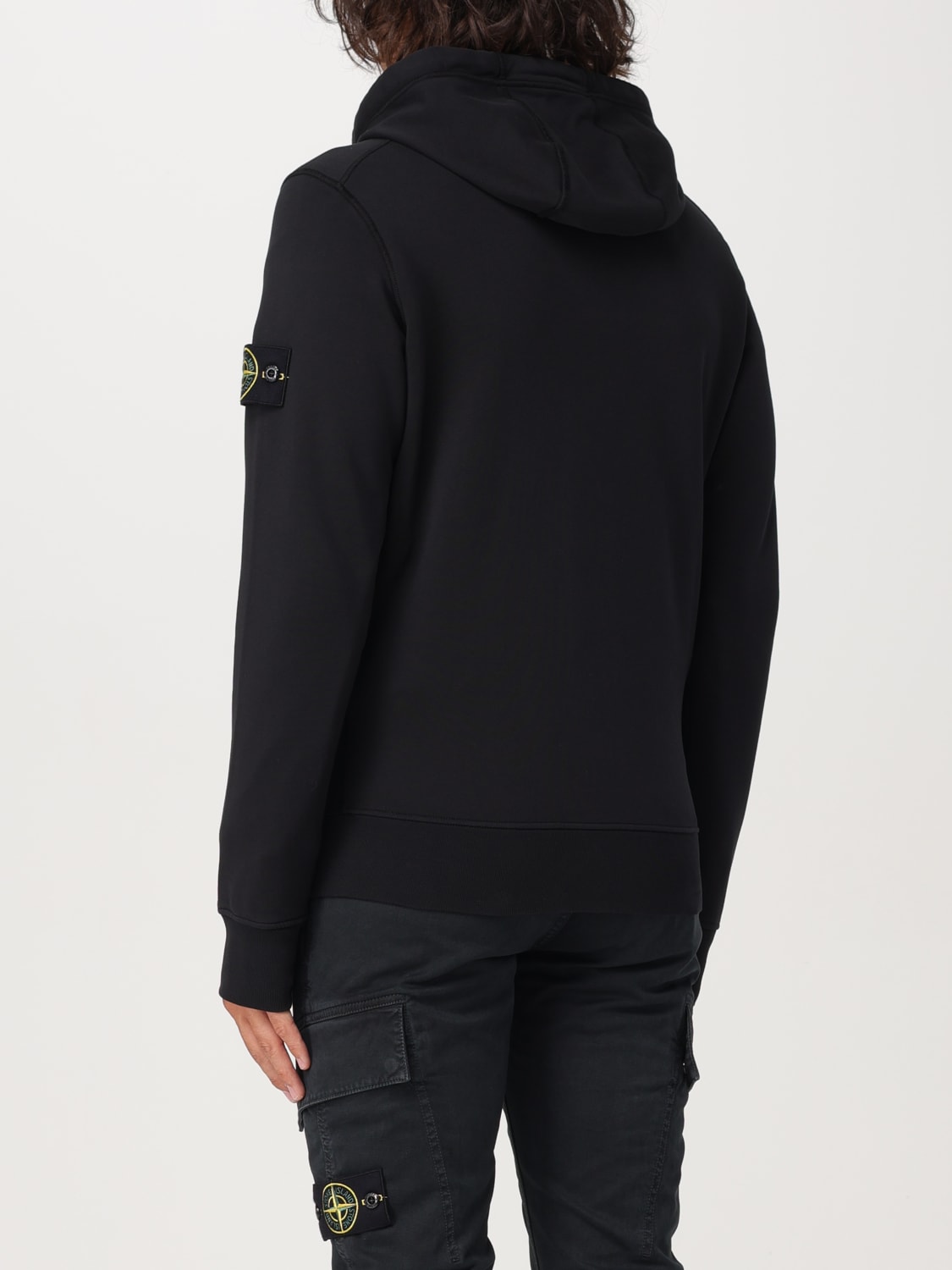 Giglio Felpa con cappuccio e zip Stone Island Sottocosto