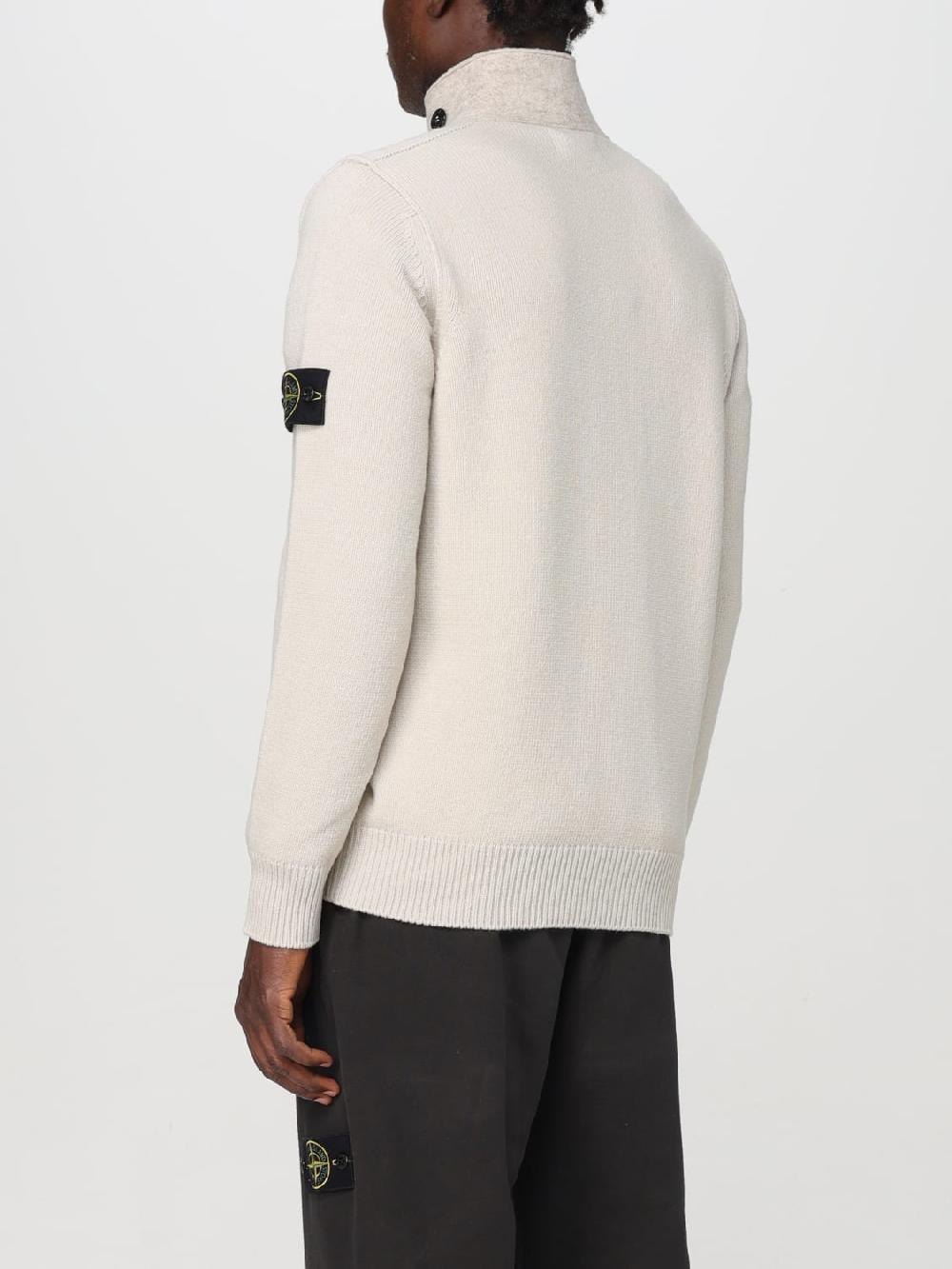 Giglio Cardigan in misto lana con bottoni Stone Island Sconto