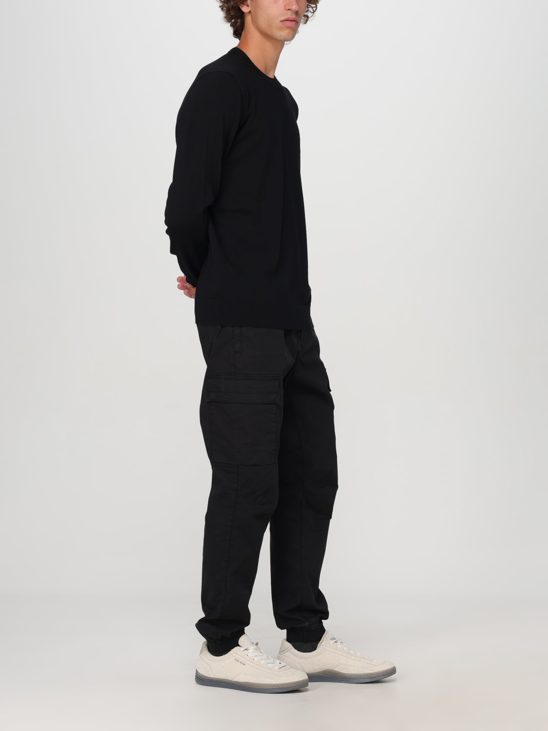Giglio Maglia basic Stone Island in lana vergine Vendite Flash