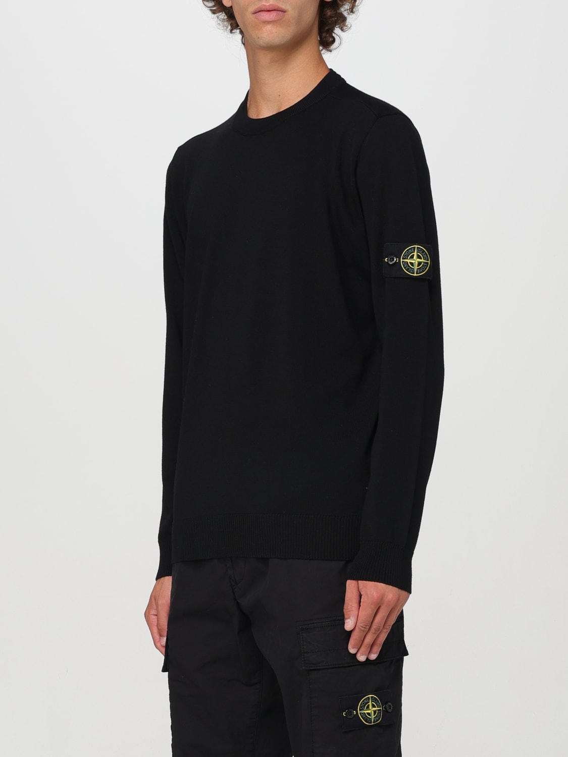 Giglio Maglia basic Stone Island in lana vergine Vendite Flash