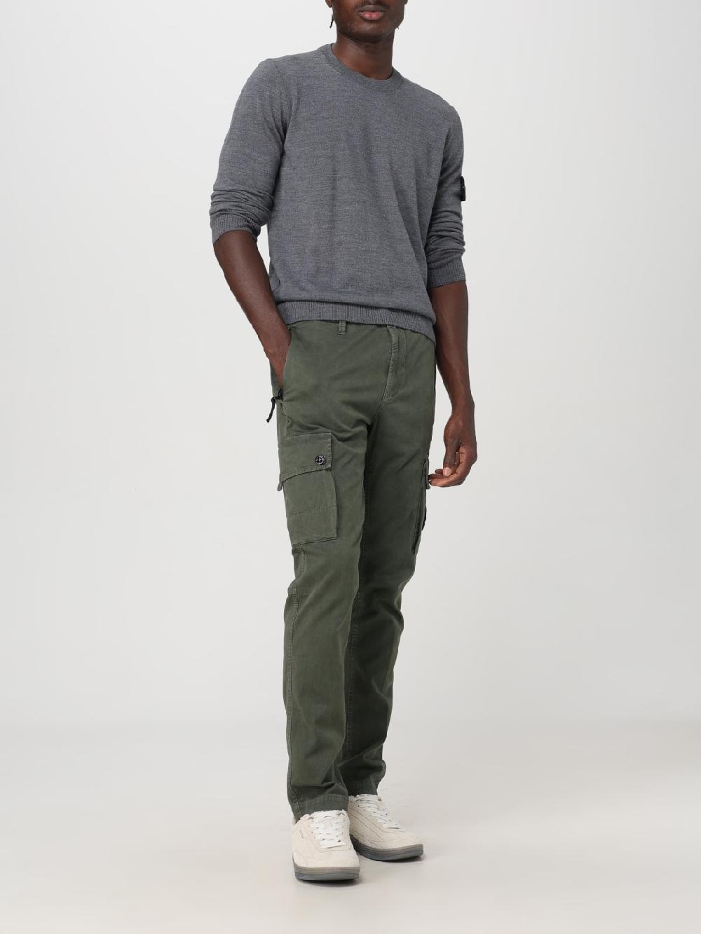 Giglio Maglia basic Stone Island in lana vergine Italy
