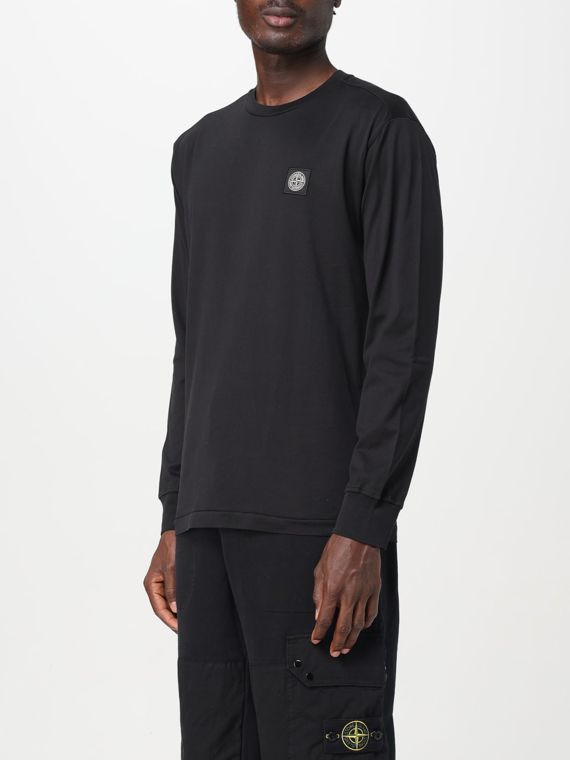 Giglio Maglia basic Stone Island con logo Italia