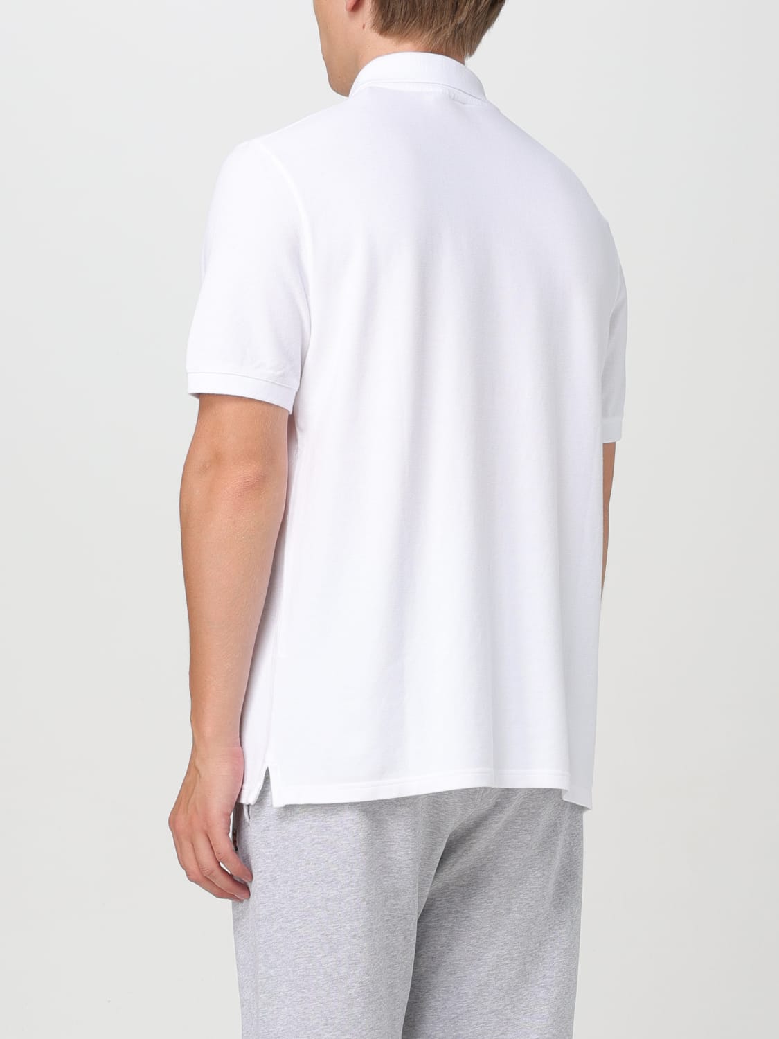 Giglio Polo Maison Kitsuné in piquet di cotone con logo Nuovo