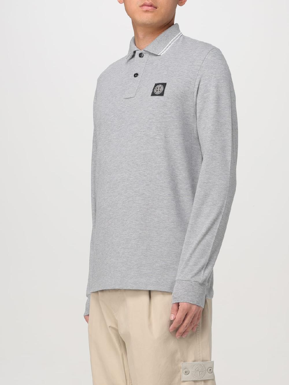 Giglio Polo Stone Island in cotone Qualità