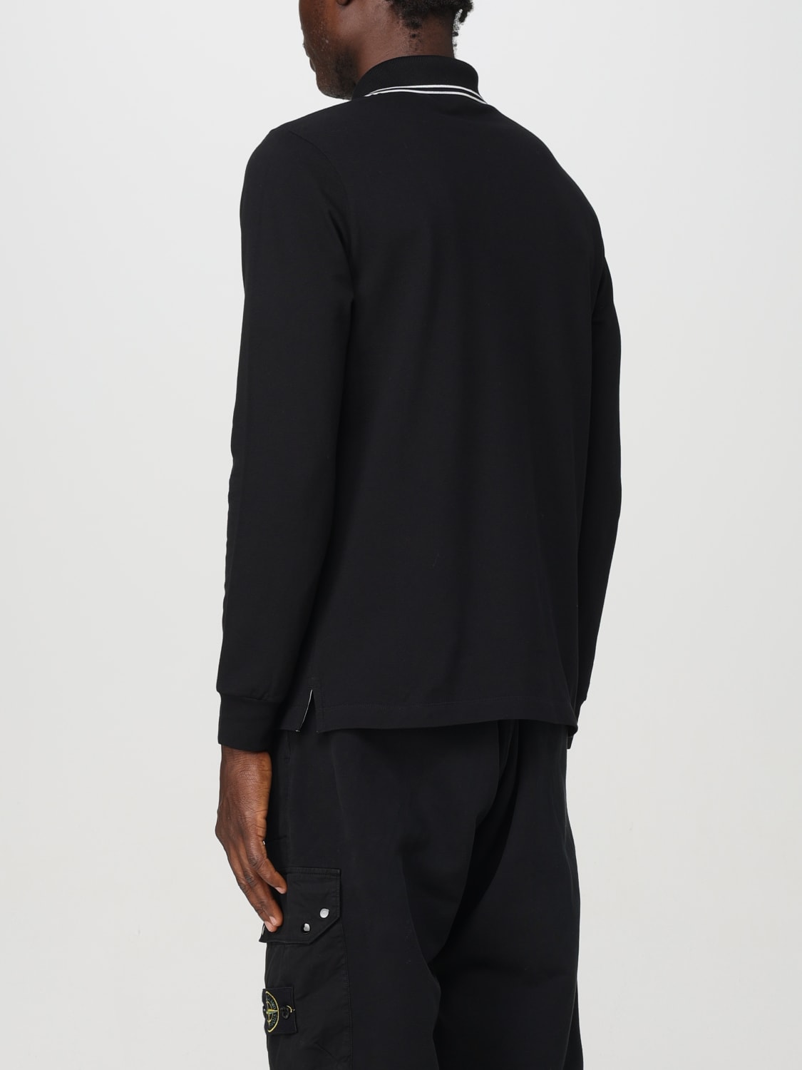 Giglio Polo Stone Island in cotone Vendita