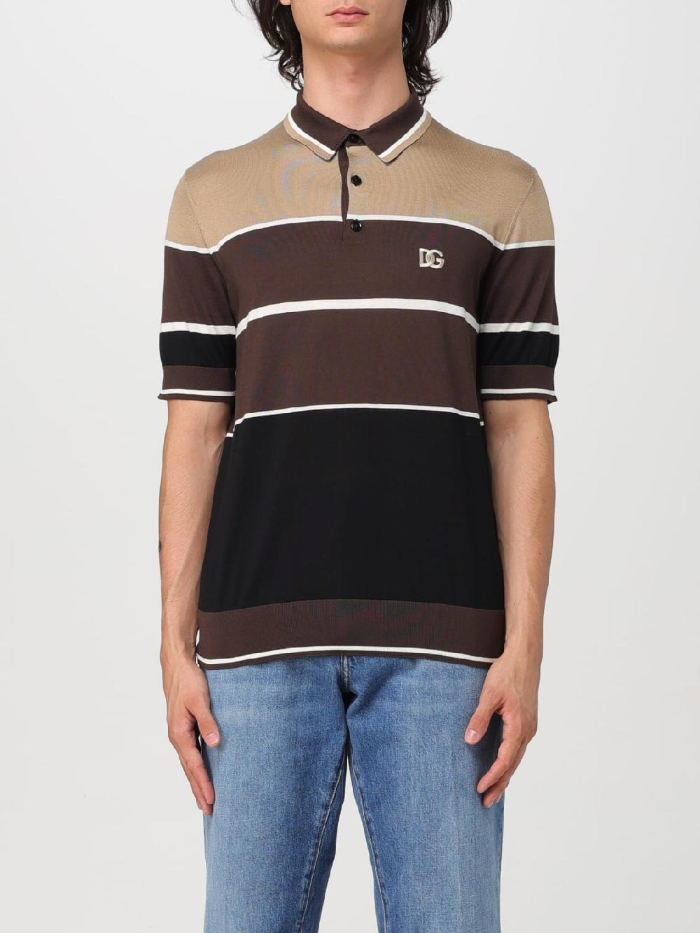 Giglio Polo a righe DG Dolce & Gabbana