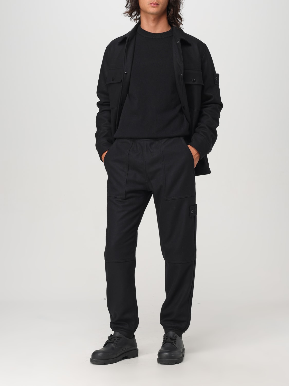 Giglio Overshirt Stone Island in misto lana Sottocosto