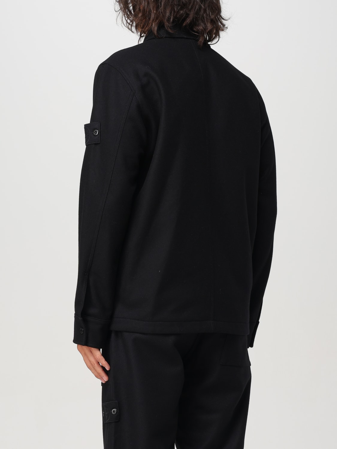 Giglio Overshirt Stone Island in misto lana Sottocosto
