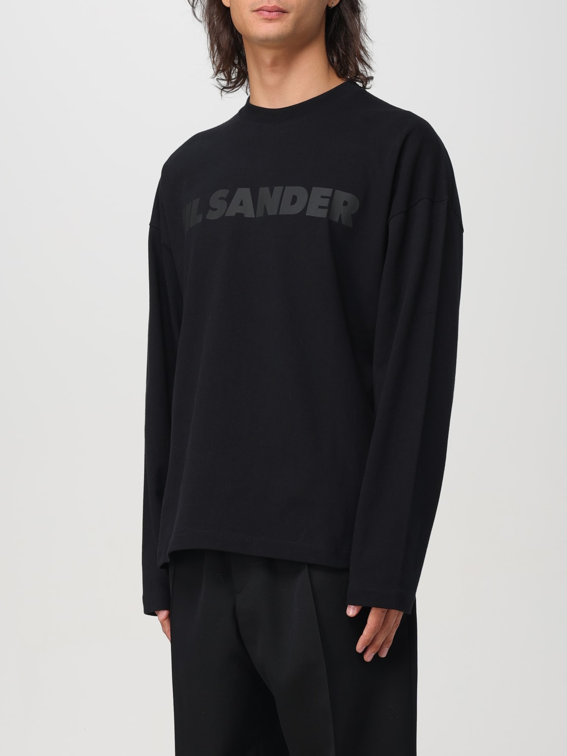 Giglio Maglia Jil Sander in cotone con stampa logo Sconto
