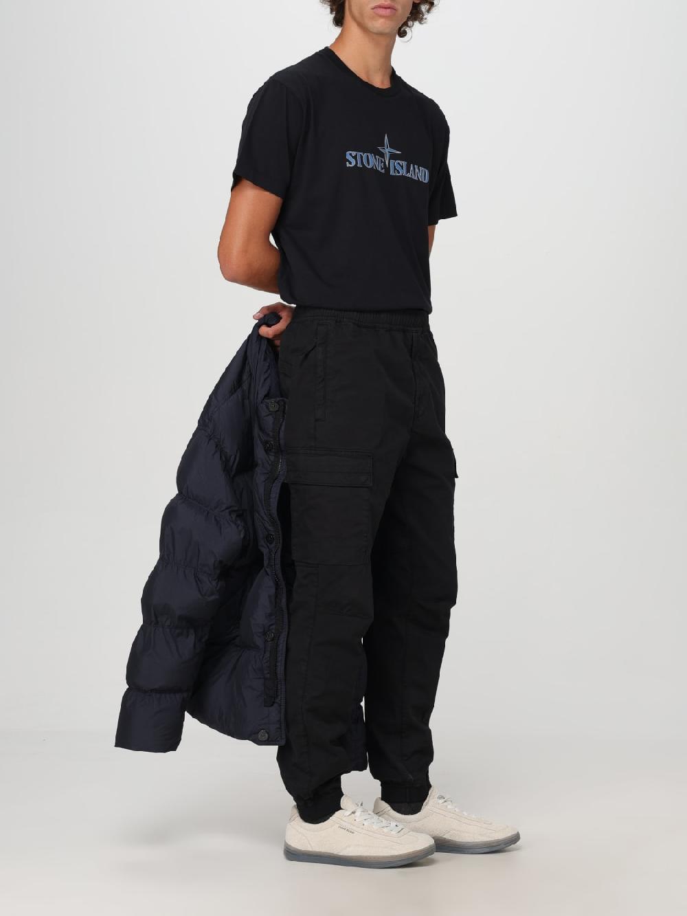 Giglio Piumino corto in nylon Stone Island Vendita Economica