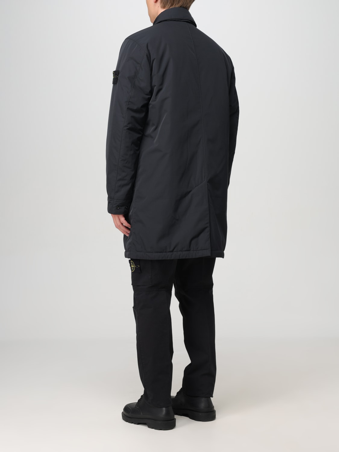 Giglio Cappotto in micro twill Stone Island In Saldo