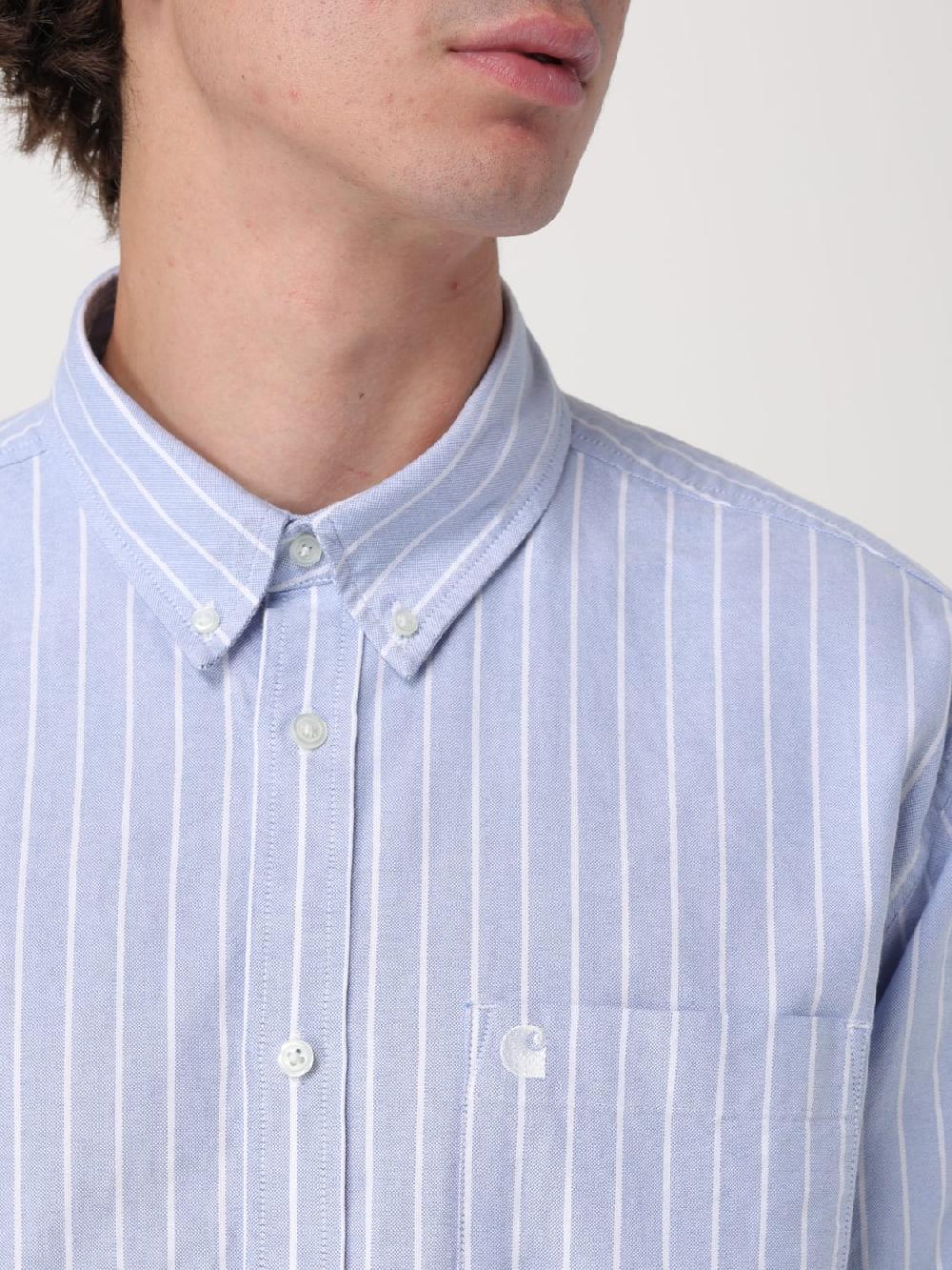 Giglio Camicia Carhartt Wip in cotone a righe Nuova