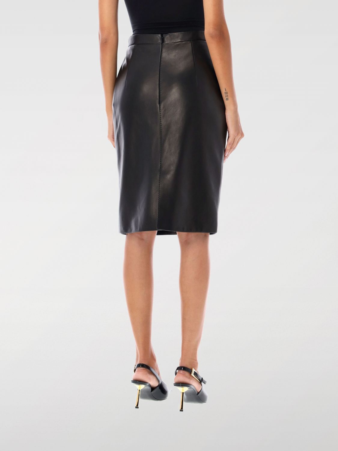 Giglio Gonna Saint Laurent in pelle Consegna Veloce