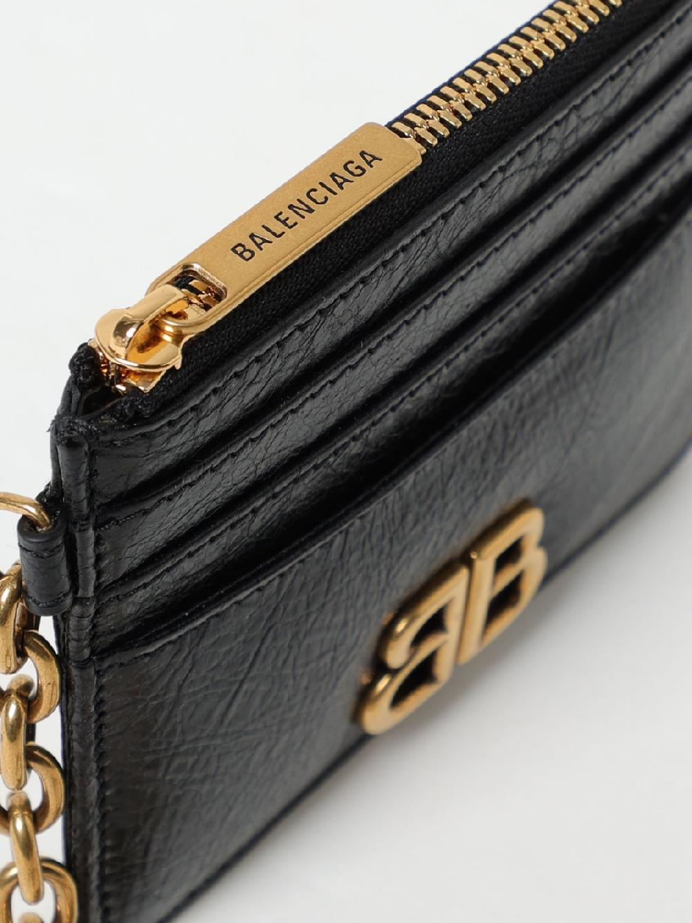 Giglio Portacarte di credito Monaco Balenciaga in pelle Arena Affare Del Giorno
