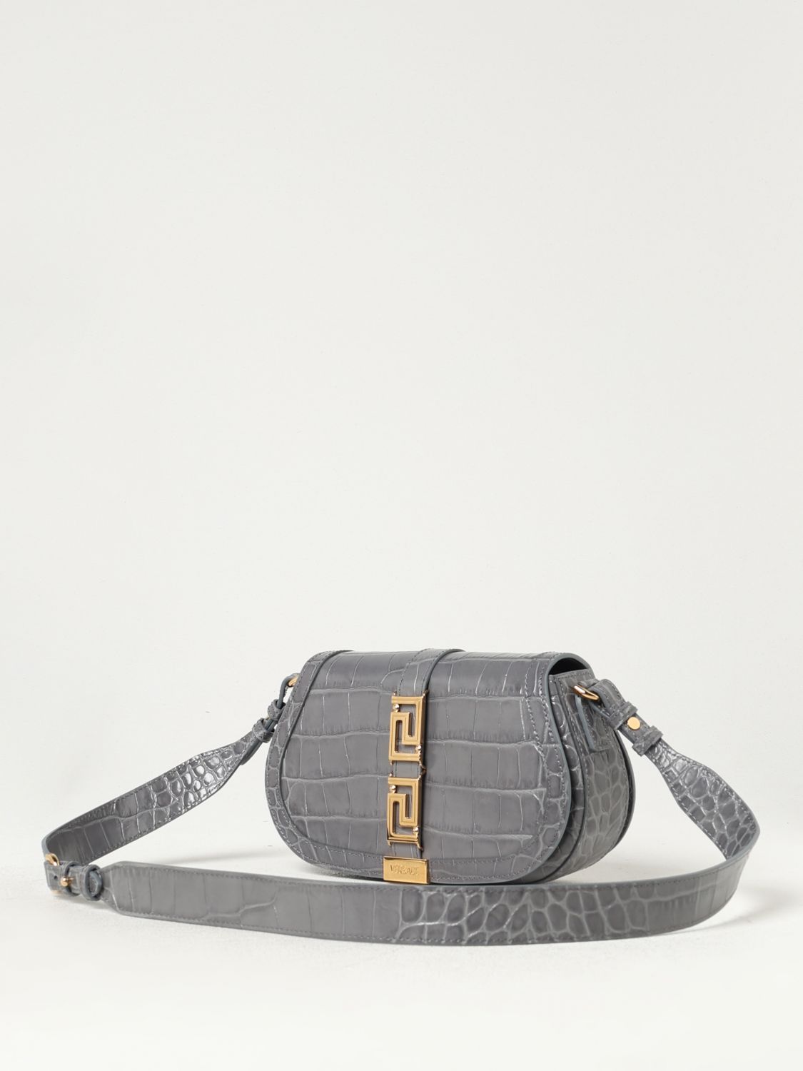Giglio Borsa Greca Goddess Versace in pelle stampa cocco In Vendita