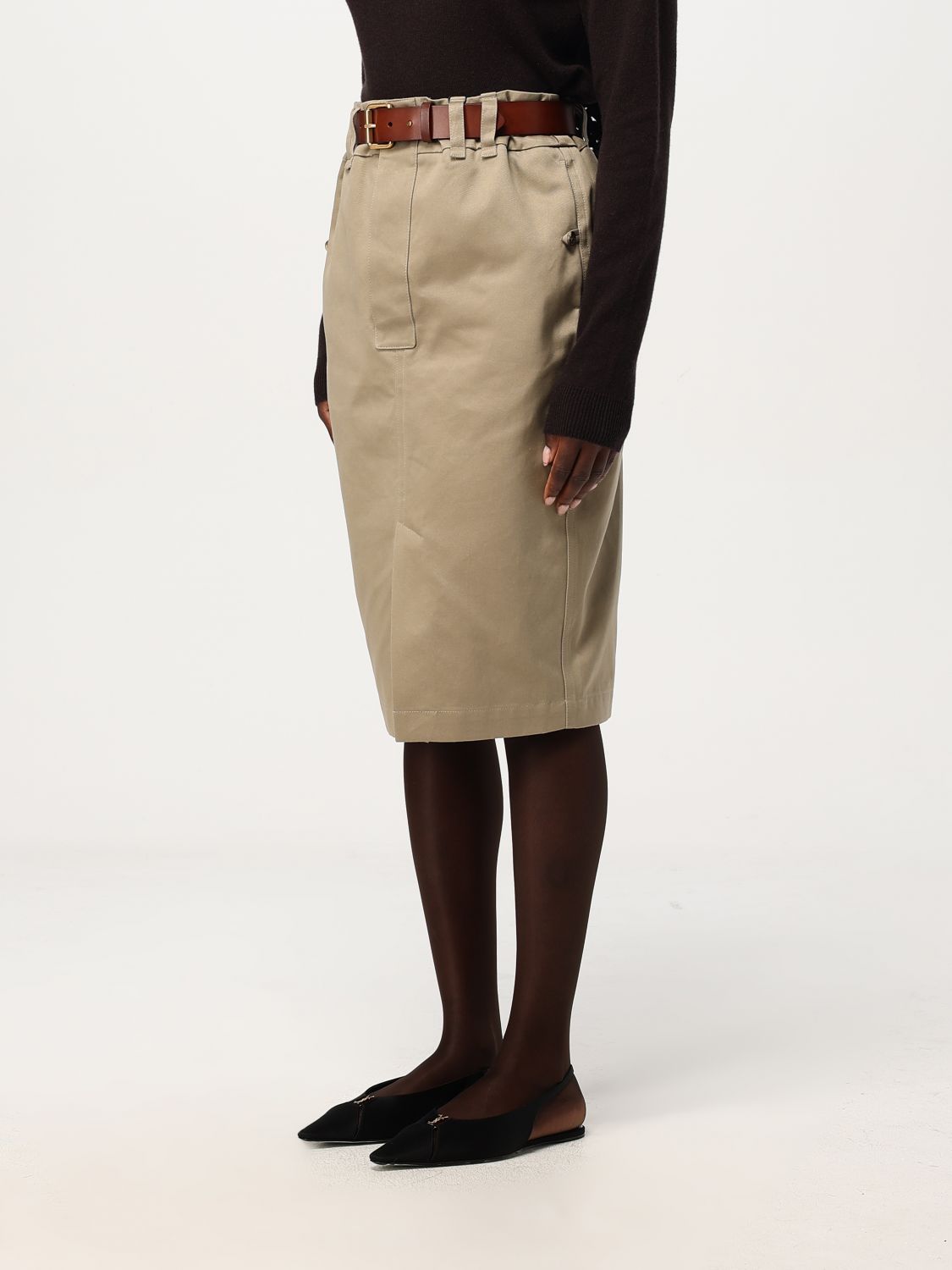 Giglio Gonna Saint Laurent in gabardine Saldi Di Fabbrica