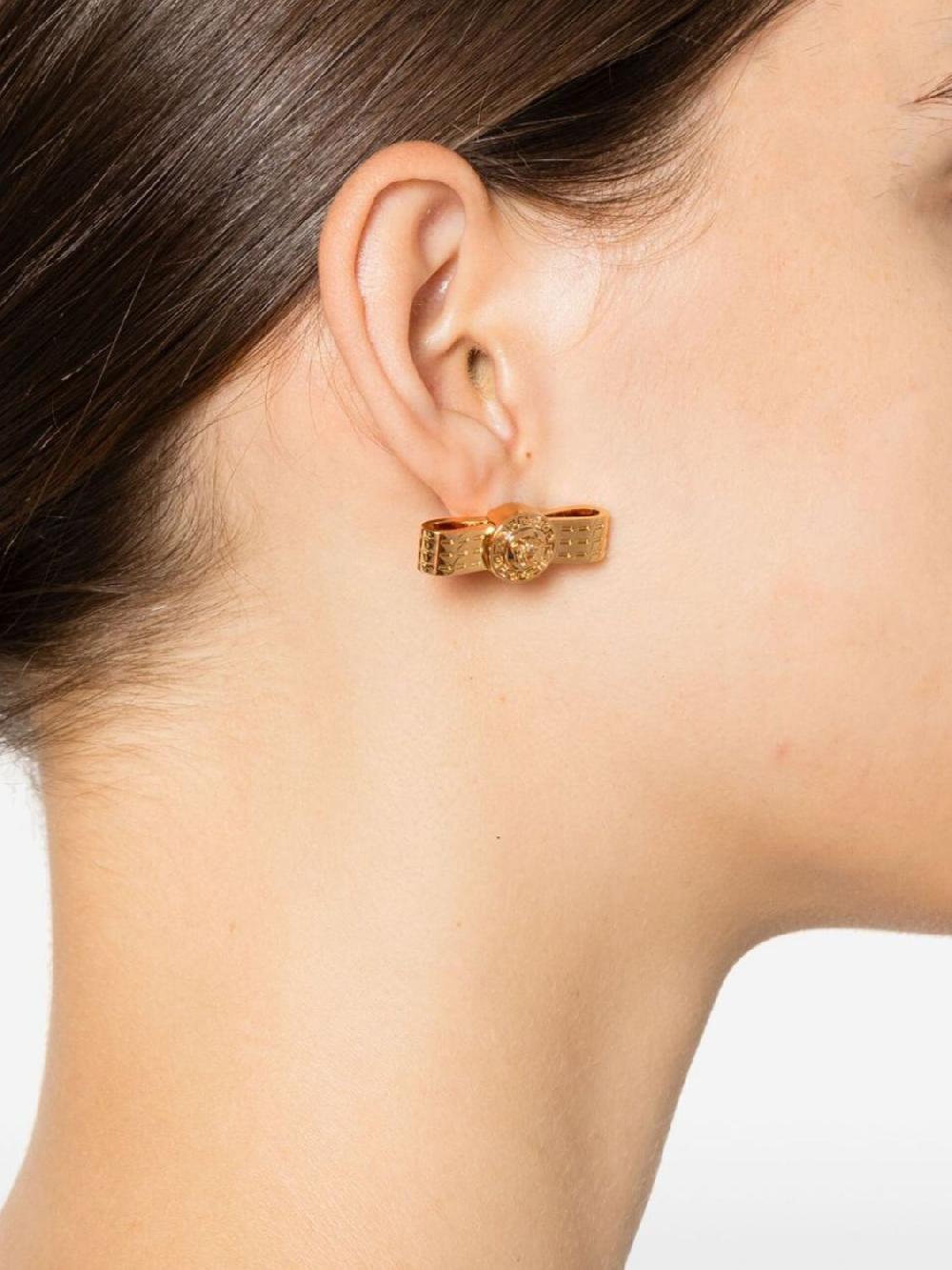Giglio Orecchini Medusa Versace in ottone Officina