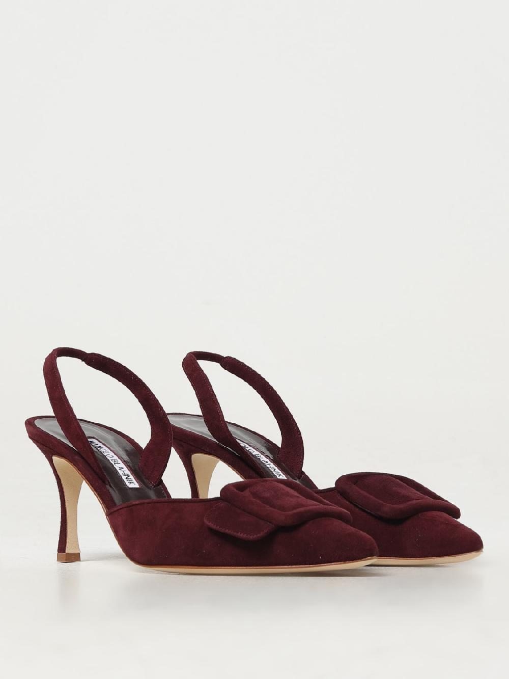 Giglio Slingback Maysli Manolo Blahnik in camoscio Duty-free