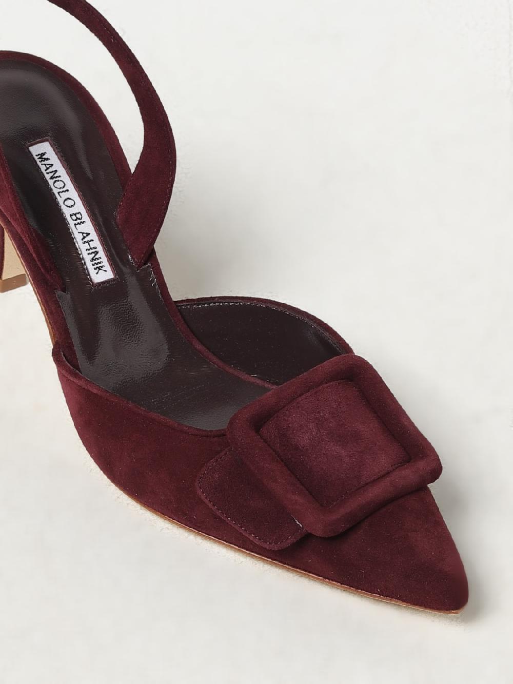Giglio Slingback Maysli Manolo Blahnik in camoscio Duty-free
