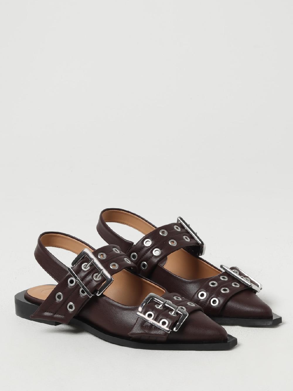 Giglio Ballerina Slingback Ganni in pelle sintetica Novità
