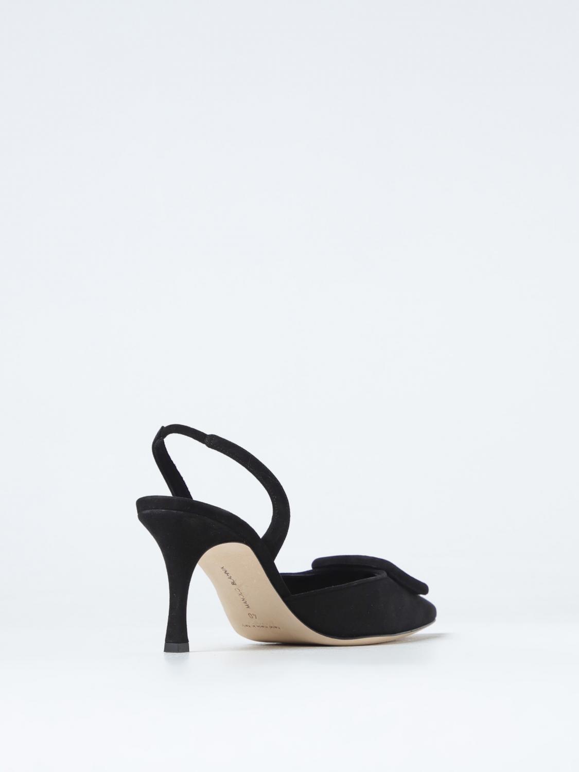 Giglio Slingback Maysli Manolo Blahnik in camoscio con fibbia decorativa Saldi