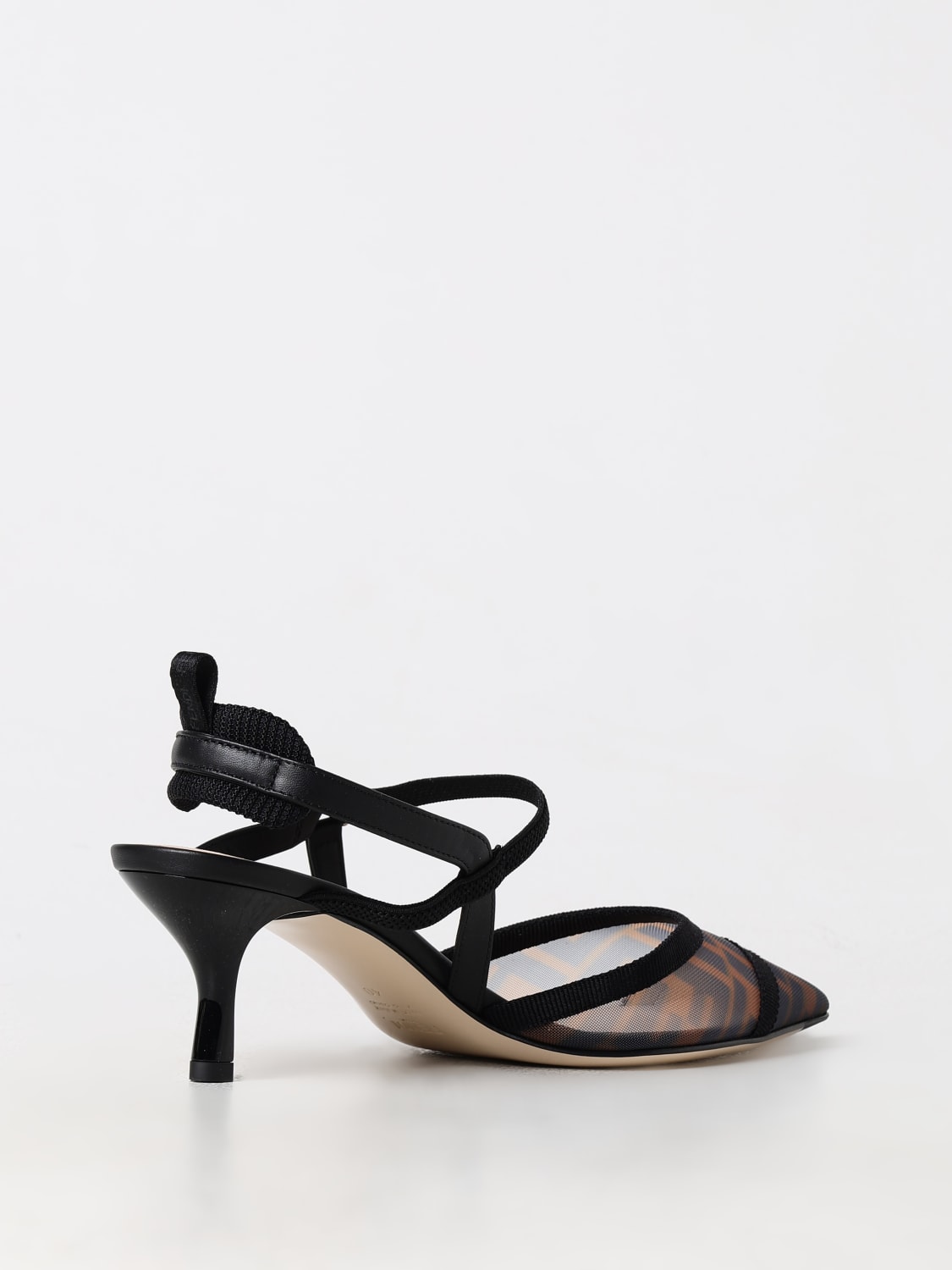Giglio Sllingback Colibrì Lite Fendi in mesh con monogram FF Vendita Economica