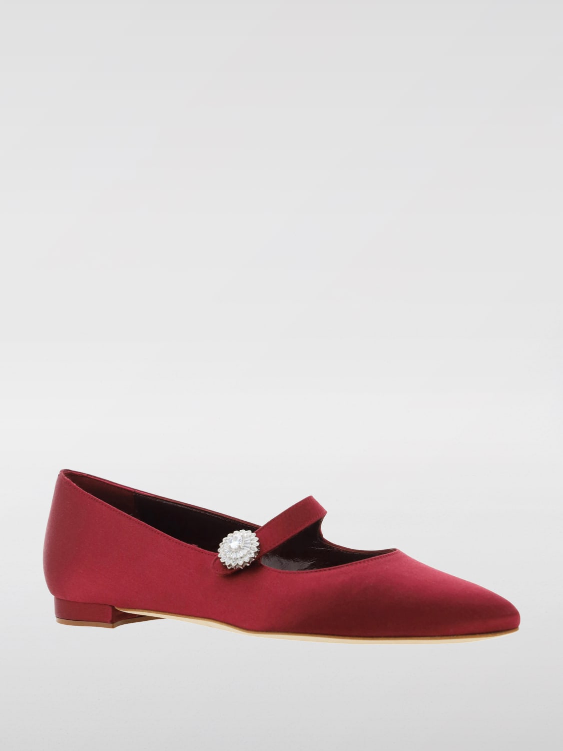 Giglio Ballerina Manolo Blahnik in raso Vendite Flash