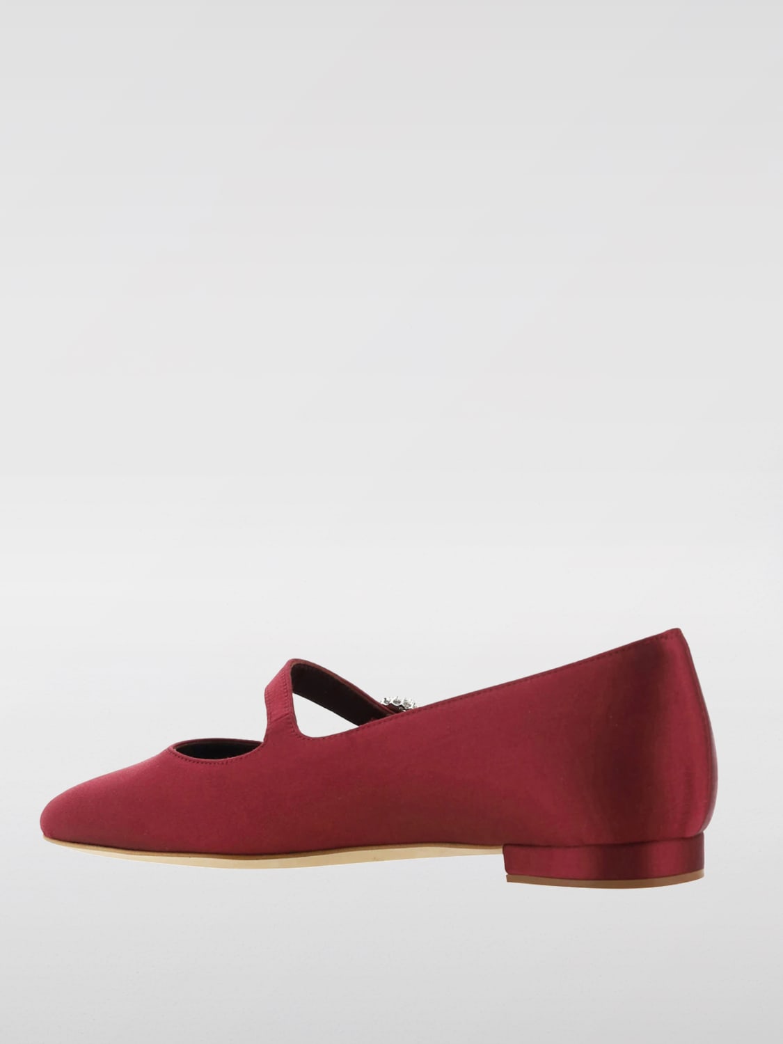 Giglio Ballerina Manolo Blahnik in raso Vendite Flash