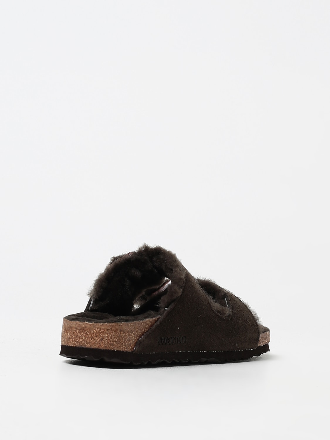 Giglio Sandalo Arizona Birkenstock in camoscio e shearling Italy