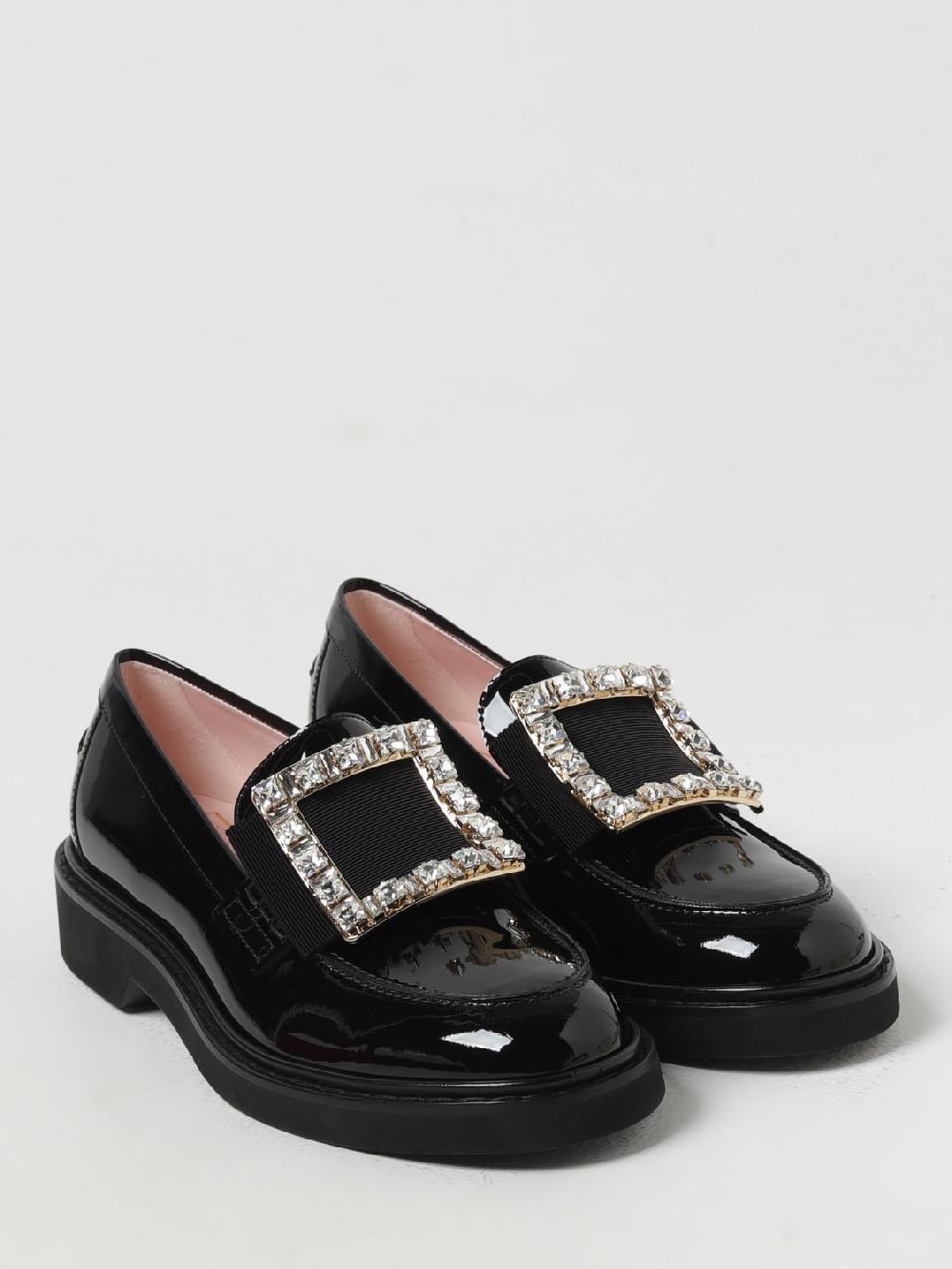 Giglio Mocassino Roger Vivier in vernice con fibbia gioiello Vendita