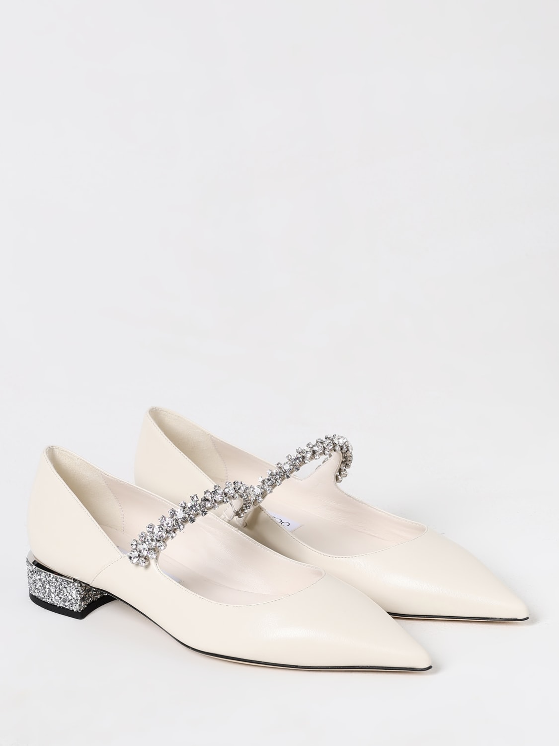 Giglio Pump bing jimmy choo in nappa con cristalli incastonati Negozio