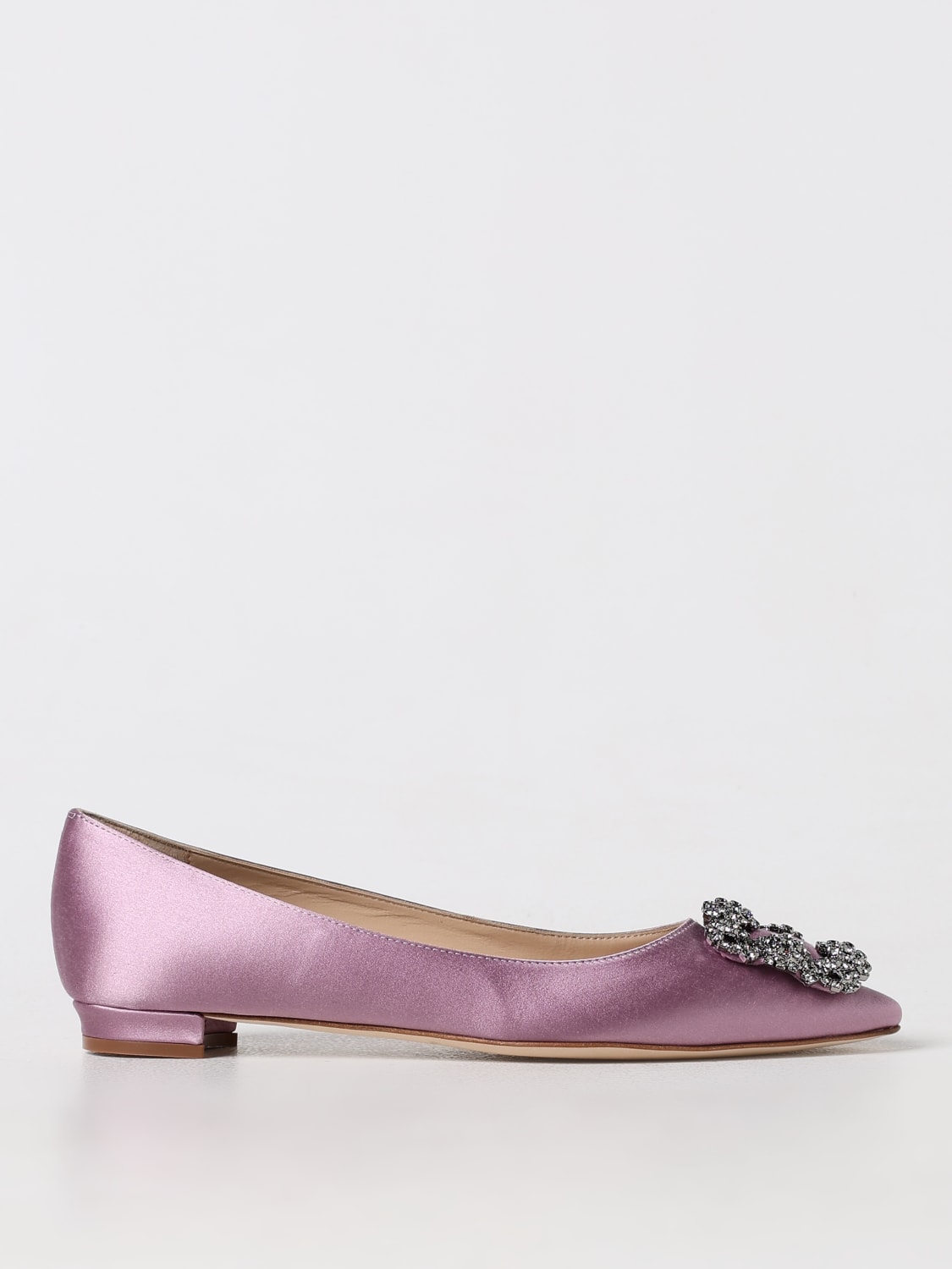Giglio Ballerina Hangisi Manolo Blahnik in raso