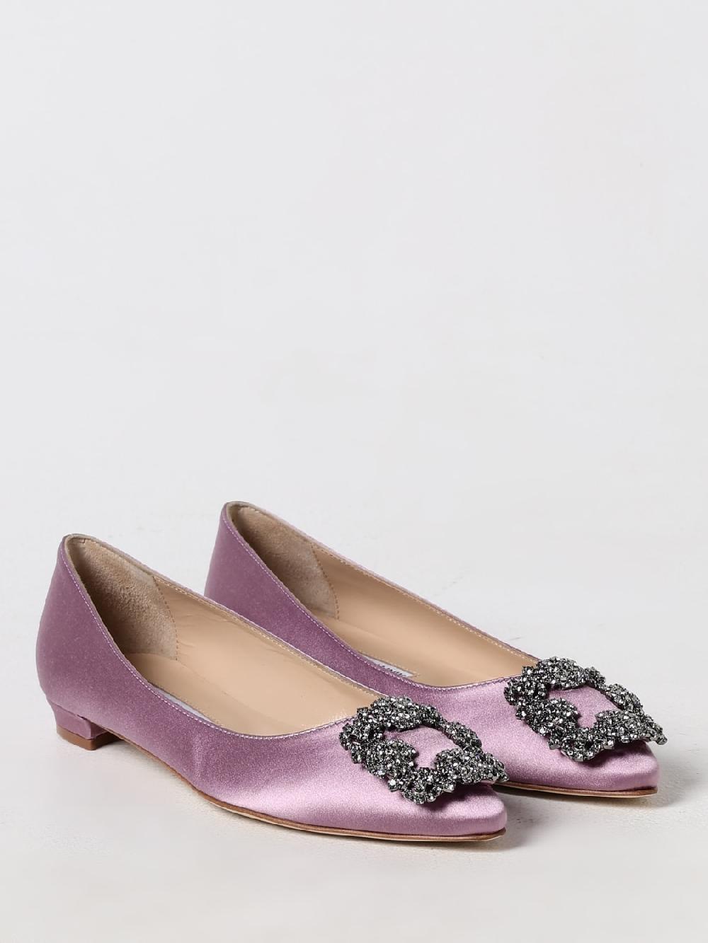 Giglio Ballerina Hangisi Manolo Blahnik in raso Offerta esclusiva
