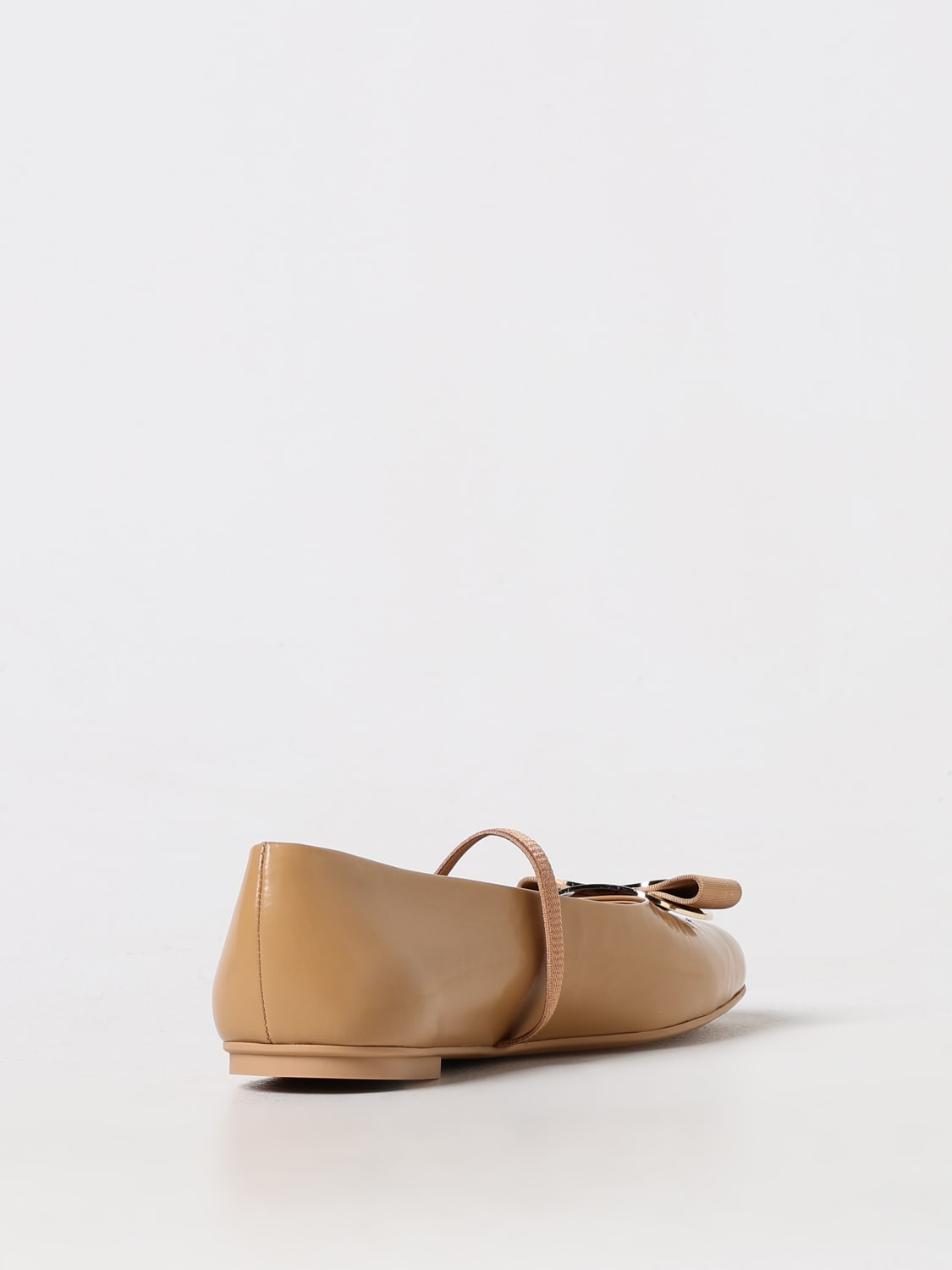 Giglio Ballerina Ferragamo in pelle con fiocco Vara Smaltimento dello stoccaggio