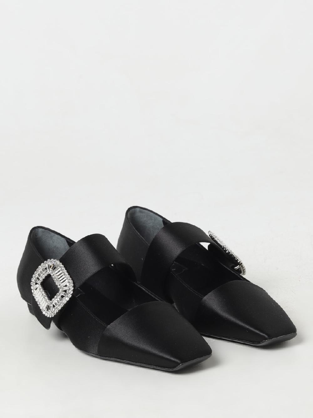 Giglio Ballerina Belle Vivier Roger Vivier in raso con fibbia gioiello Offerta migliore