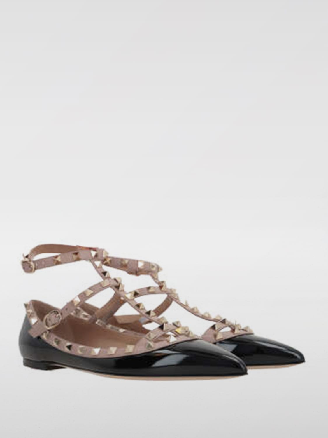 Giglio Ballerina Rockstud Valentino Garavani in vernice Latest fashion