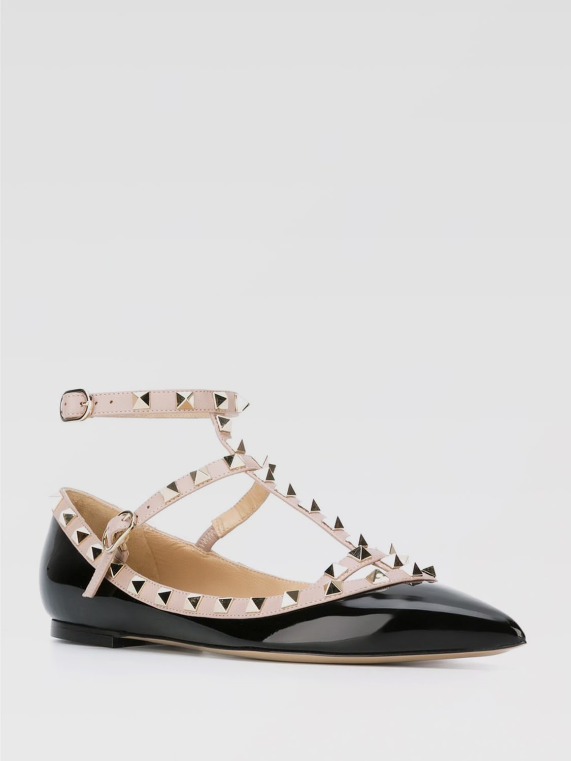 Giglio Ballerina Rockstud Valentino Garavani in vernice Latest fashion