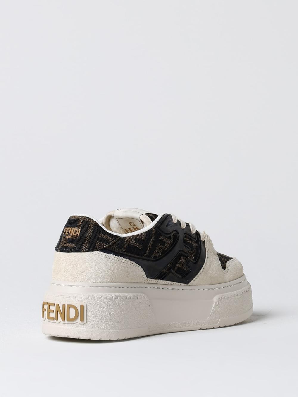 Giglio Sneakers Match Fendi in pelle e tessuto monogram FF Lightning offer