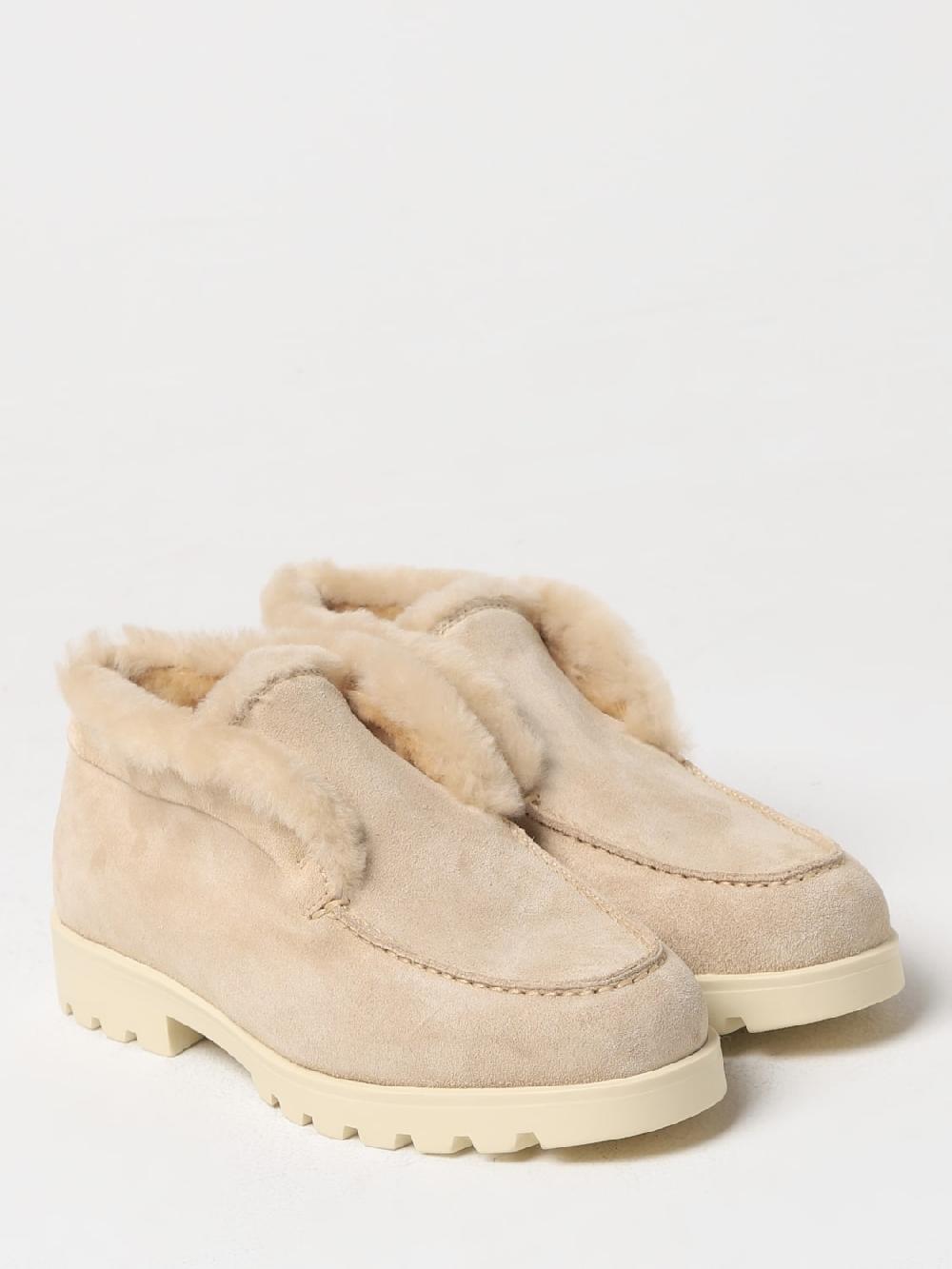 Giglio Polacchino Santoni in camoscio e shearling Offerte stagionali