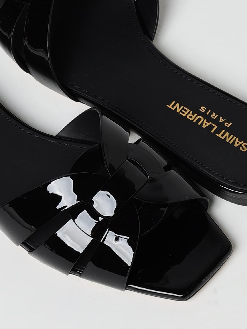 Giglio Mules Nu Pieds 05 Tribute Saint Laurent in vernice Prezzo basso