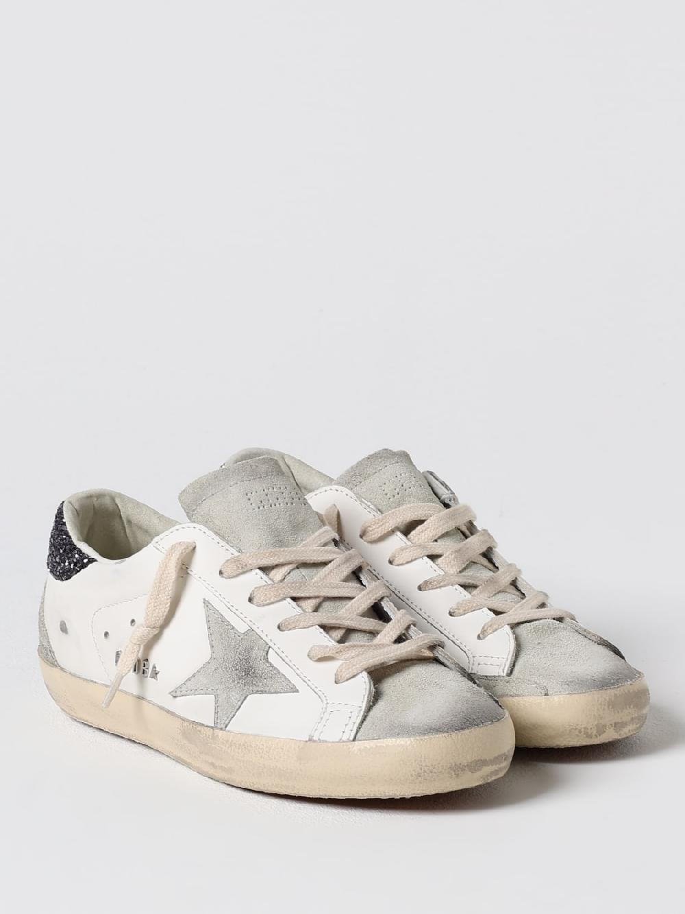 Giglio Sneakers Super-Star Golden Goose in pelle used Ultimo giorno