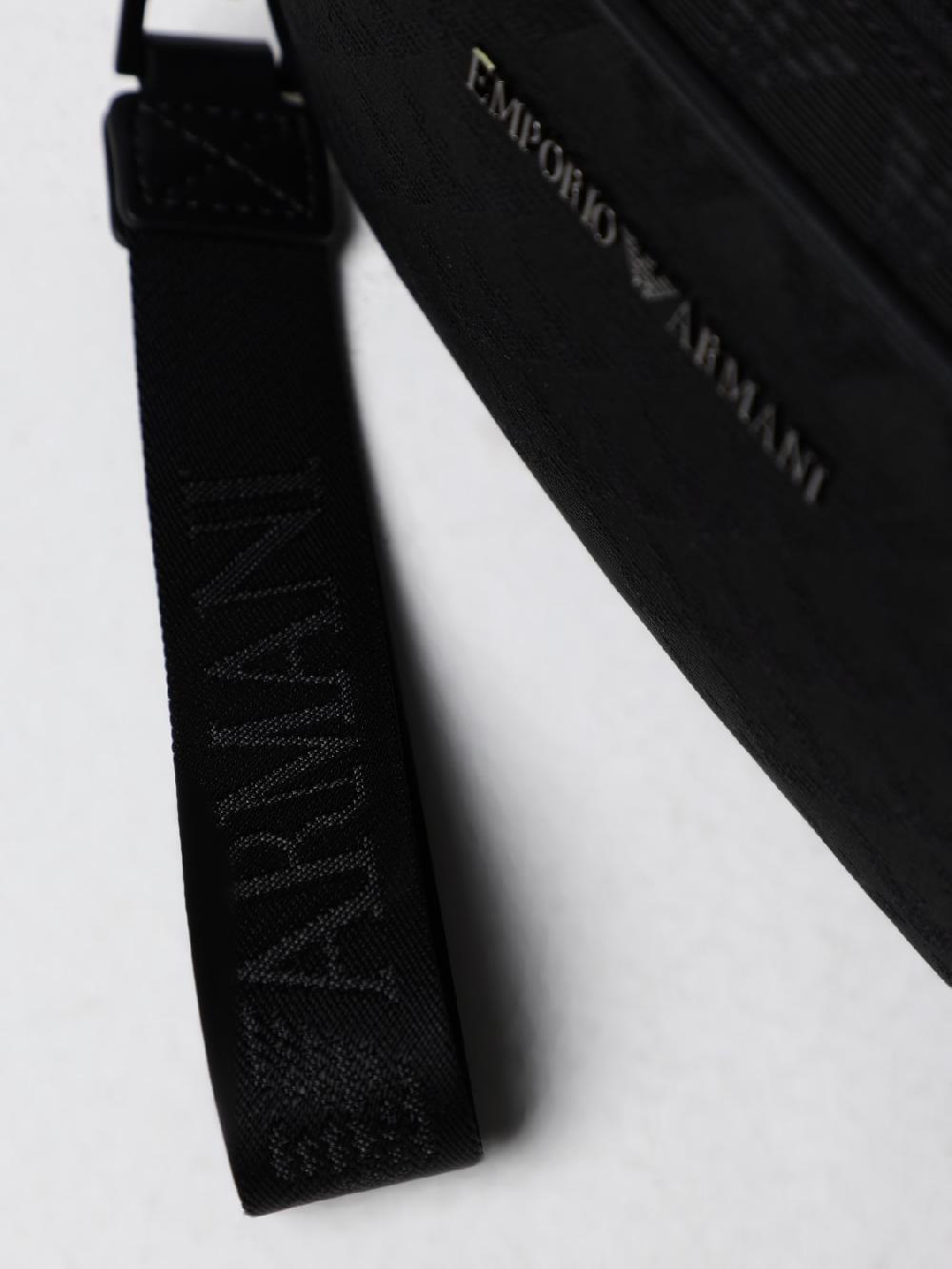 Giglio Pouch Emporio Armani in nylon jacquard Trasporto libero internazionale