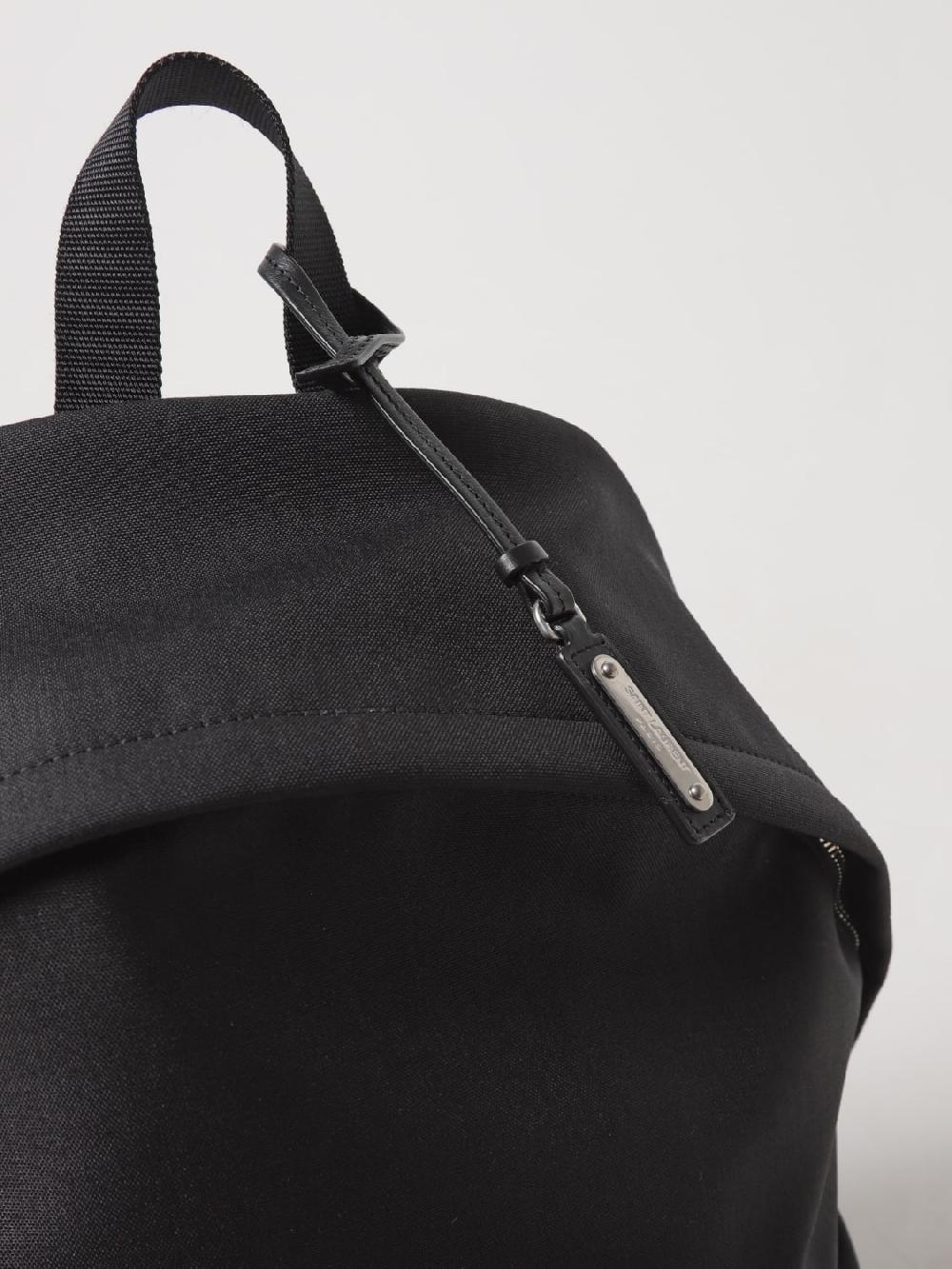Giglio Zaino Saint Laurent in nylon e pelle Black Friday Prezzi