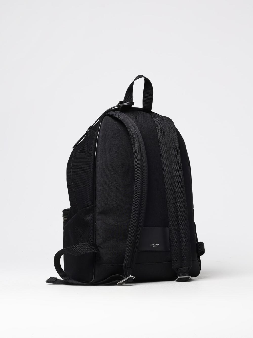 Giglio Zaino Saint Laurent in canvas di cotone e pelle Spedizione Gratuita