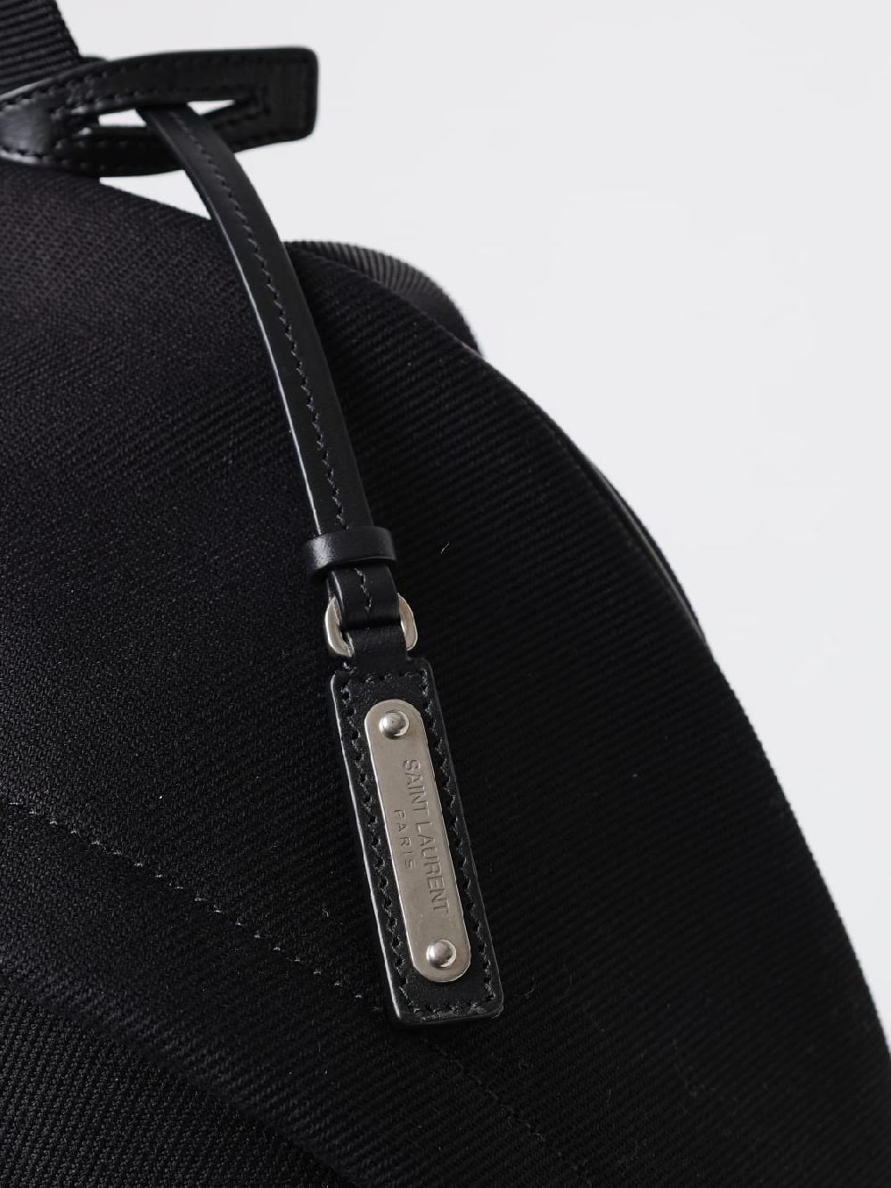 Giglio Zaino Saint Laurent in canvas di cotone e pelle Spedizione Gratuita